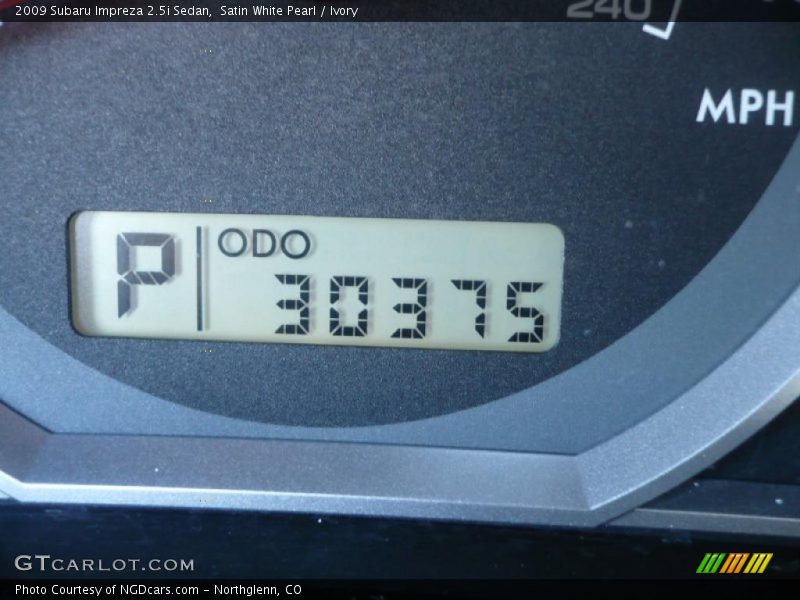 Satin White Pearl / Ivory 2009 Subaru Impreza 2.5i Sedan
