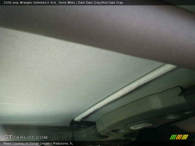Stone White / Dark Slate Gray/Med Slate Gray 2008 Jeep Wrangler Unlimited X 4x4
