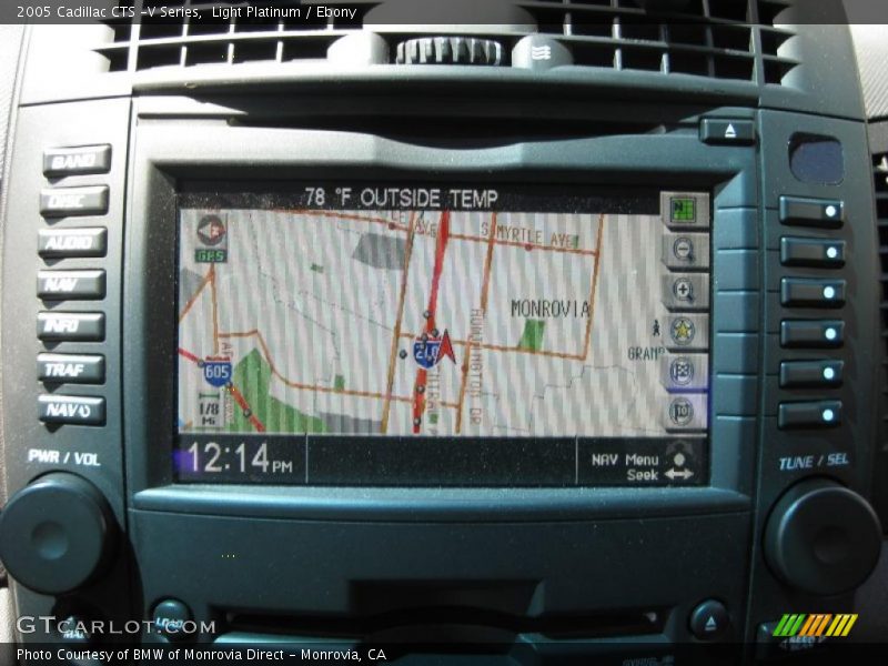Navigation of 2005 CTS -V Series