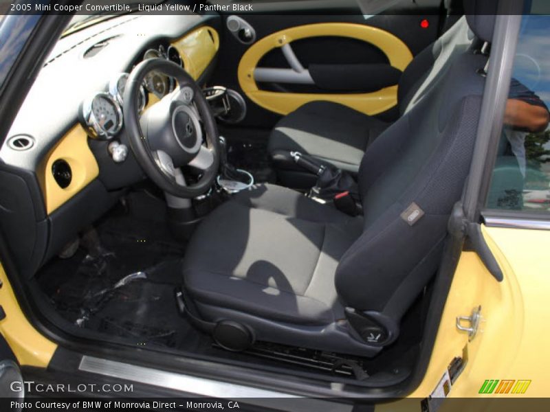 Liquid Yellow / Panther Black 2005 Mini Cooper Convertible