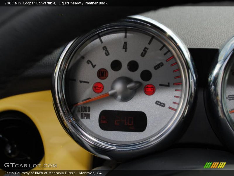 Liquid Yellow / Panther Black 2005 Mini Cooper Convertible