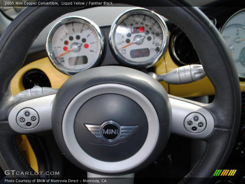 Liquid Yellow / Panther Black 2005 Mini Cooper Convertible