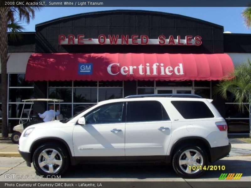 Summit White / Light Titanium 2008 GMC Acadia SLT