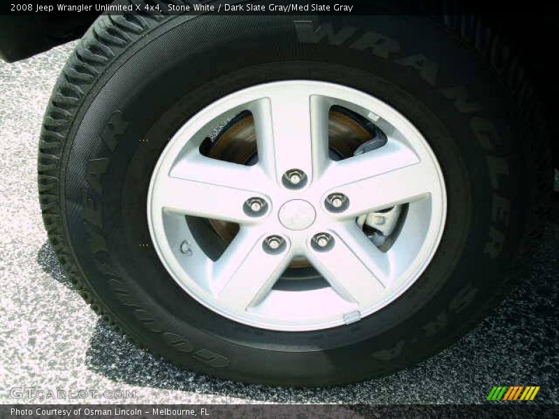 Stone White / Dark Slate Gray/Med Slate Gray 2008 Jeep Wrangler Unlimited X 4x4