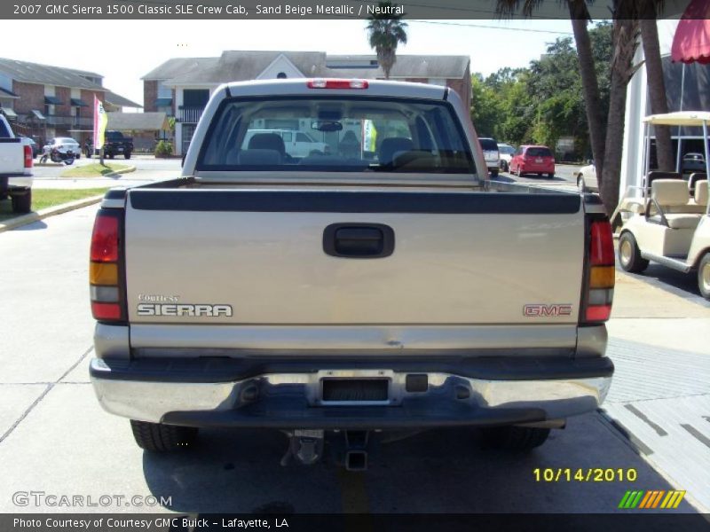 Sand Beige Metallic / Neutral 2007 GMC Sierra 1500 Classic SLE Crew Cab