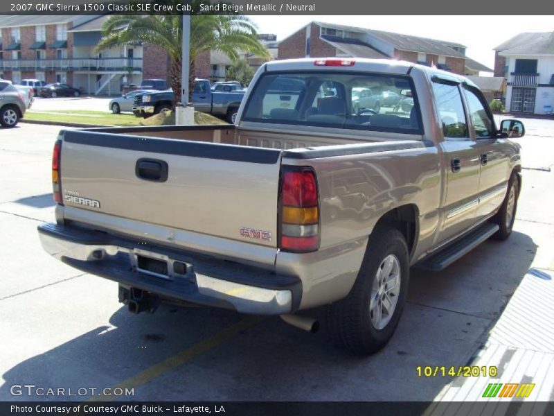 Sand Beige Metallic / Neutral 2007 GMC Sierra 1500 Classic SLE Crew Cab