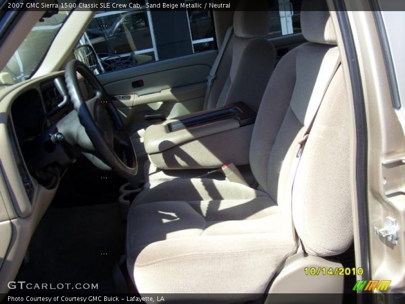 Sand Beige Metallic / Neutral 2007 GMC Sierra 1500 Classic SLE Crew Cab
