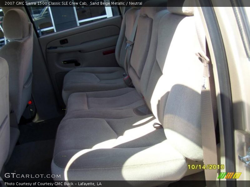 Sand Beige Metallic / Neutral 2007 GMC Sierra 1500 Classic SLE Crew Cab