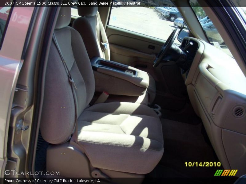 Sand Beige Metallic / Neutral 2007 GMC Sierra 1500 Classic SLE Crew Cab