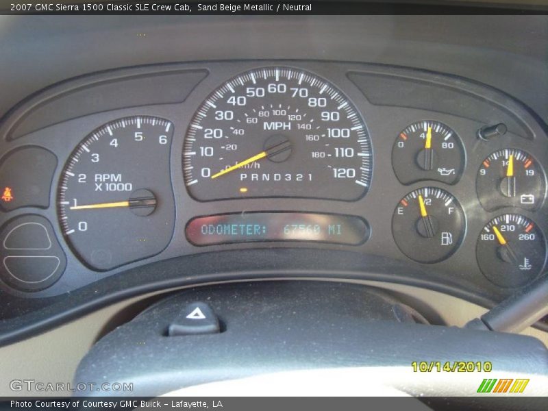  2007 Sierra 1500 Classic SLE Crew Cab Classic SLE Crew Cab Gauges