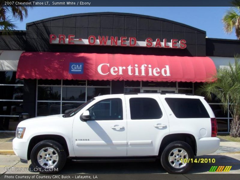 Summit White / Ebony 2007 Chevrolet Tahoe LT