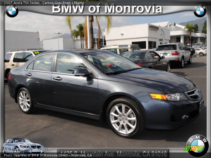 Carbon Gray Pearl / Ebony 2007 Acura TSX Sedan