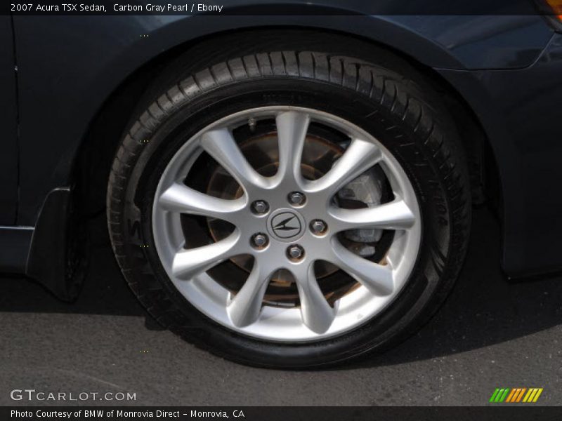 Carbon Gray Pearl / Ebony 2007 Acura TSX Sedan