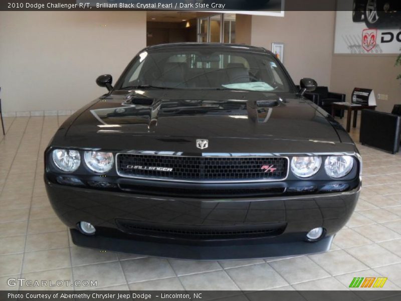 Brilliant Black Crystal Pearl / Dark Slate Gray 2010 Dodge Challenger R/T