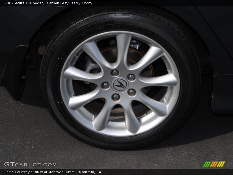 Carbon Gray Pearl / Ebony 2007 Acura TSX Sedan