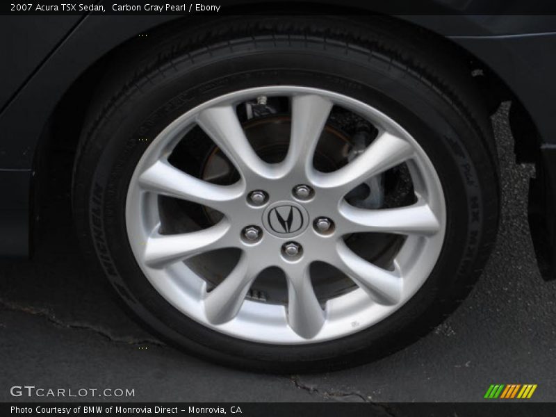 Carbon Gray Pearl / Ebony 2007 Acura TSX Sedan