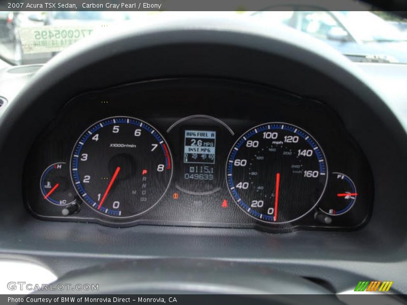 Carbon Gray Pearl / Ebony 2007 Acura TSX Sedan