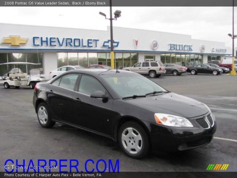 Black / Ebony Black 2008 Pontiac G6 Value Leader Sedan