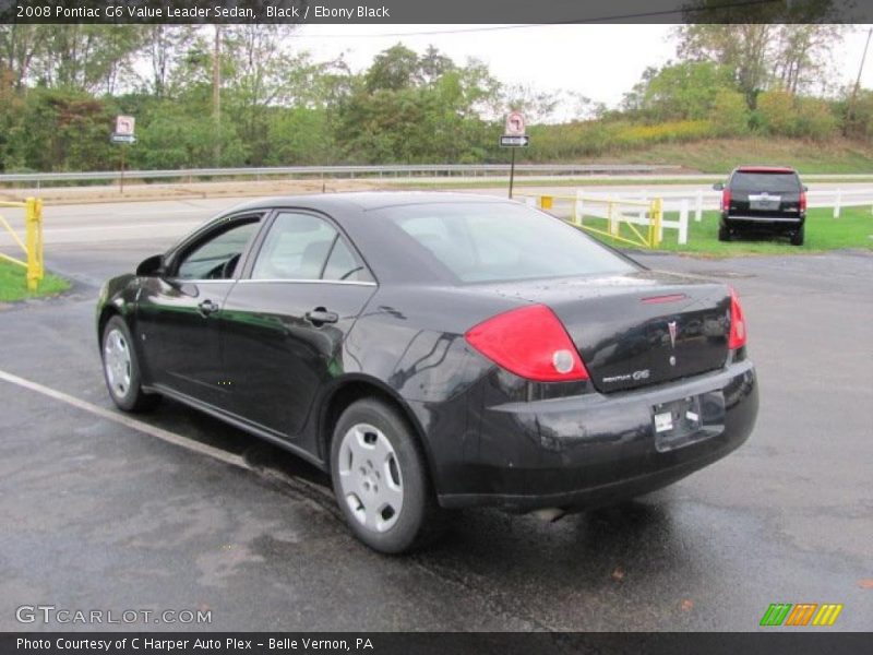 Black / Ebony Black 2008 Pontiac G6 Value Leader Sedan