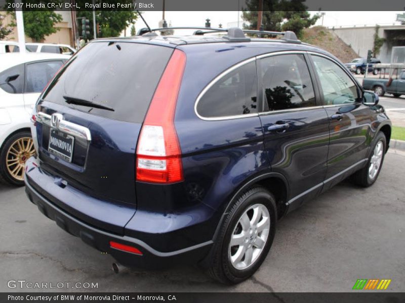 Royal Blue Pearl / Black 2007 Honda CR-V EX-L
