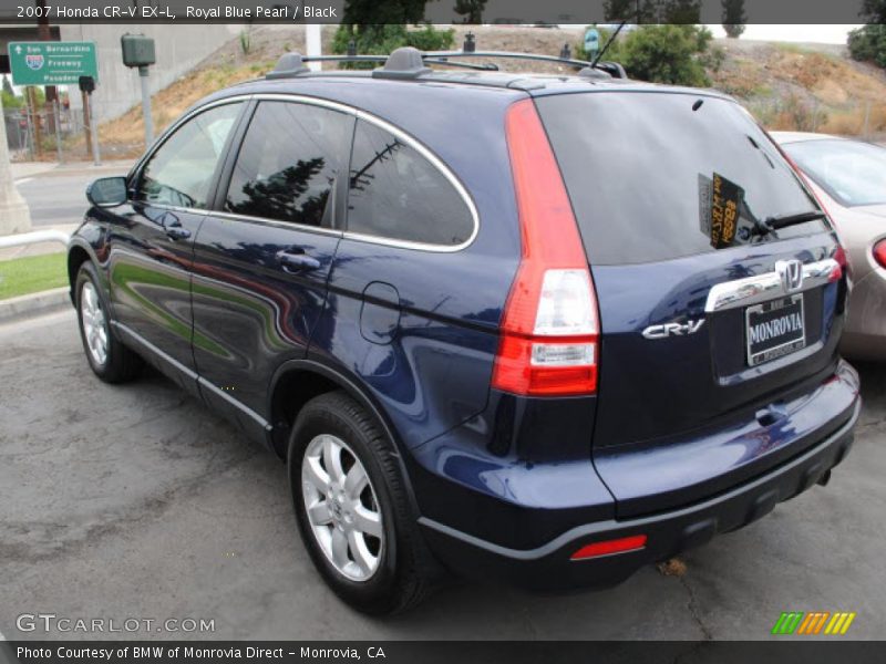 Royal Blue Pearl / Black 2007 Honda CR-V EX-L