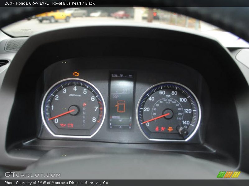Royal Blue Pearl / Black 2007 Honda CR-V EX-L