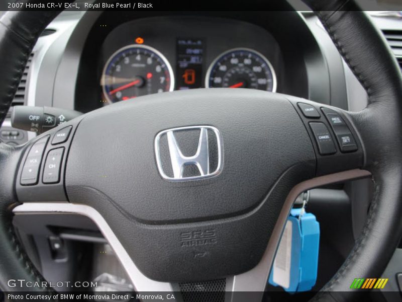 Royal Blue Pearl / Black 2007 Honda CR-V EX-L