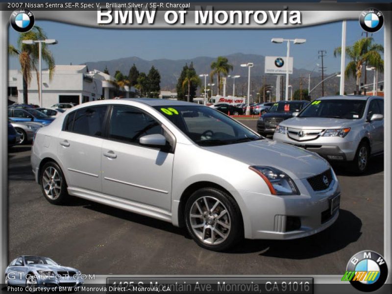 Brilliant Silver / SE-R Charcoal 2007 Nissan Sentra SE-R Spec V