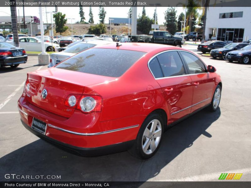 Tornado Red / Black 2007 Volkswagen Passat 2.0T Wolfsburg Edition Sedan