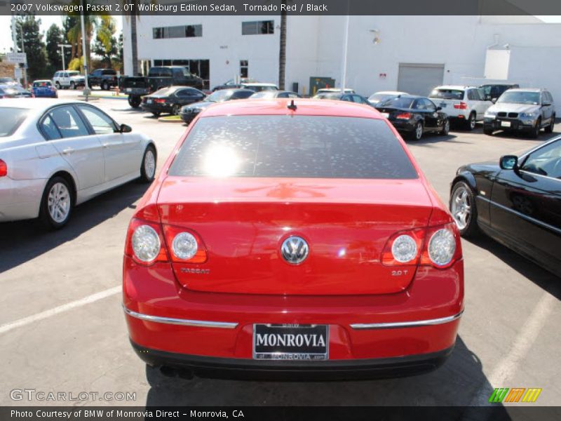 Tornado Red / Black 2007 Volkswagen Passat 2.0T Wolfsburg Edition Sedan