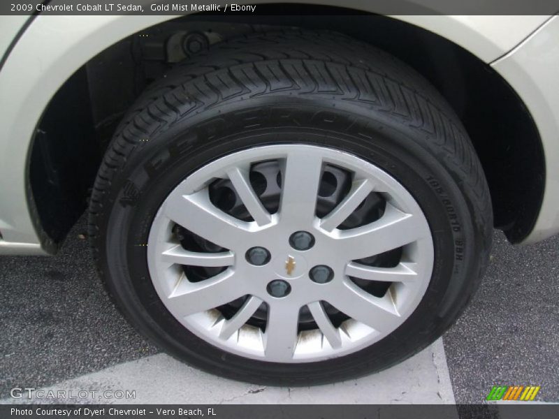 Gold Mist Metallic / Ebony 2009 Chevrolet Cobalt LT Sedan