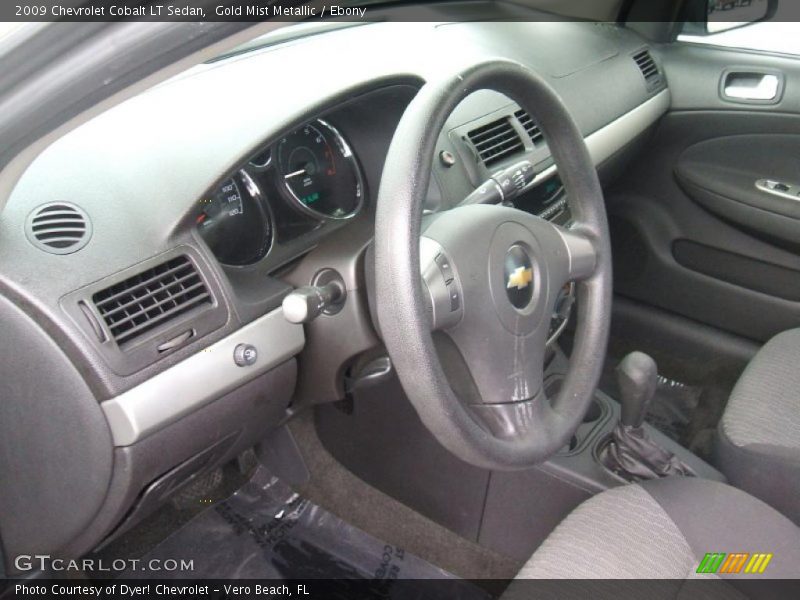 Gold Mist Metallic / Ebony 2009 Chevrolet Cobalt LT Sedan