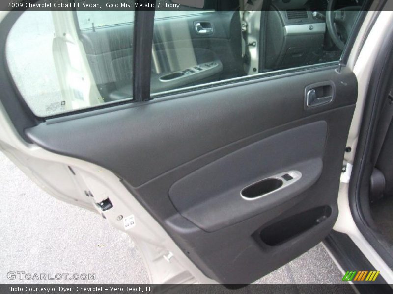 Gold Mist Metallic / Ebony 2009 Chevrolet Cobalt LT Sedan