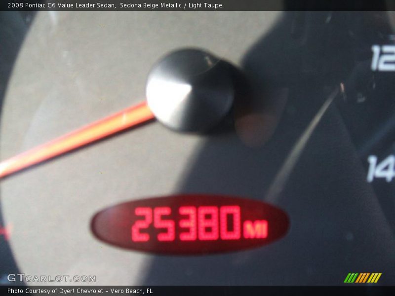 Sedona Beige Metallic / Light Taupe 2008 Pontiac G6 Value Leader Sedan