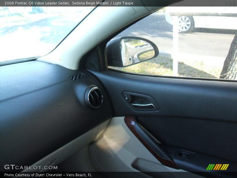 Sedona Beige Metallic / Light Taupe 2008 Pontiac G6 Value Leader Sedan