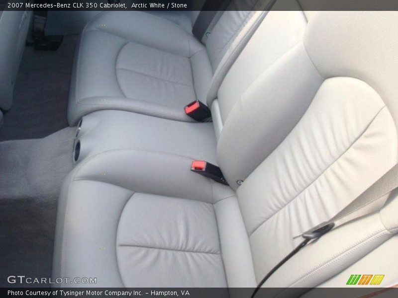 Arctic White / Stone 2007 Mercedes-Benz CLK 350 Cabriolet