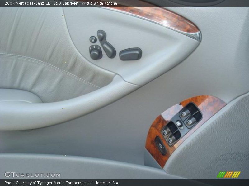 Arctic White / Stone 2007 Mercedes-Benz CLK 350 Cabriolet