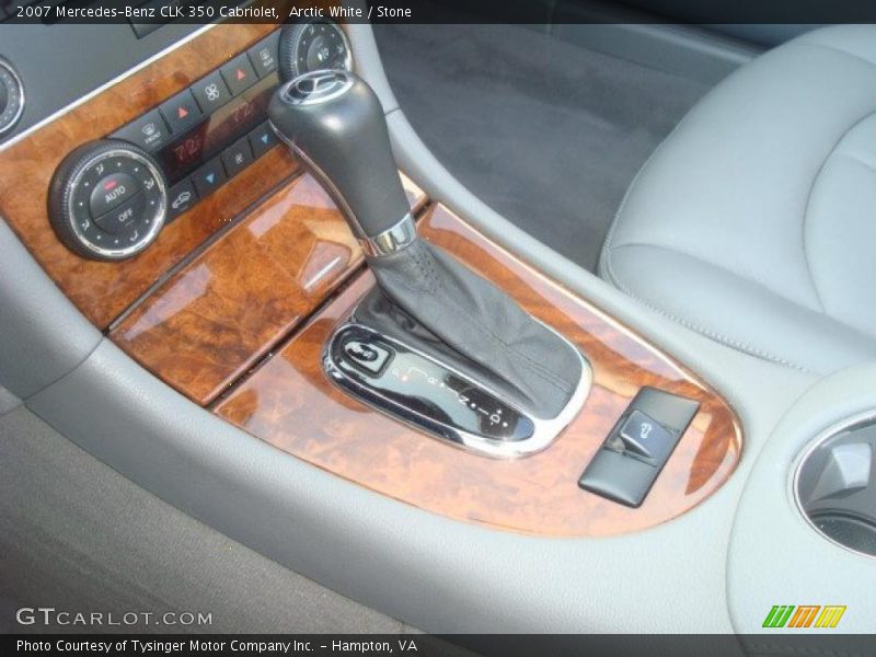 Arctic White / Stone 2007 Mercedes-Benz CLK 350 Cabriolet