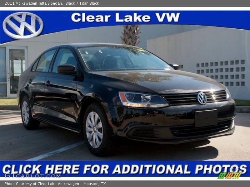 Black / Titan Black 2011 Volkswagen Jetta S Sedan