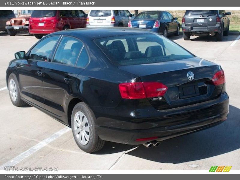 Black / Titan Black 2011 Volkswagen Jetta S Sedan