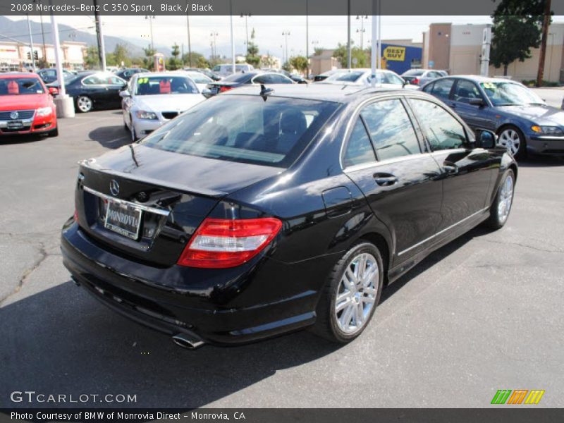 Black / Black 2008 Mercedes-Benz C 350 Sport