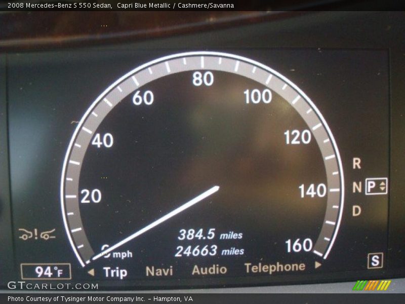 Capri Blue Metallic / Cashmere/Savanna 2008 Mercedes-Benz S 550 Sedan