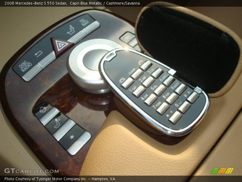 Capri Blue Metallic / Cashmere/Savanna 2008 Mercedes-Benz S 550 Sedan