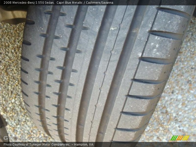 Capri Blue Metallic / Cashmere/Savanna 2008 Mercedes-Benz S 550 Sedan