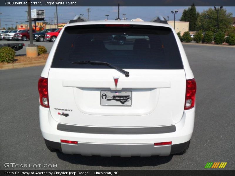 Bright White / Sand 2008 Pontiac Torrent