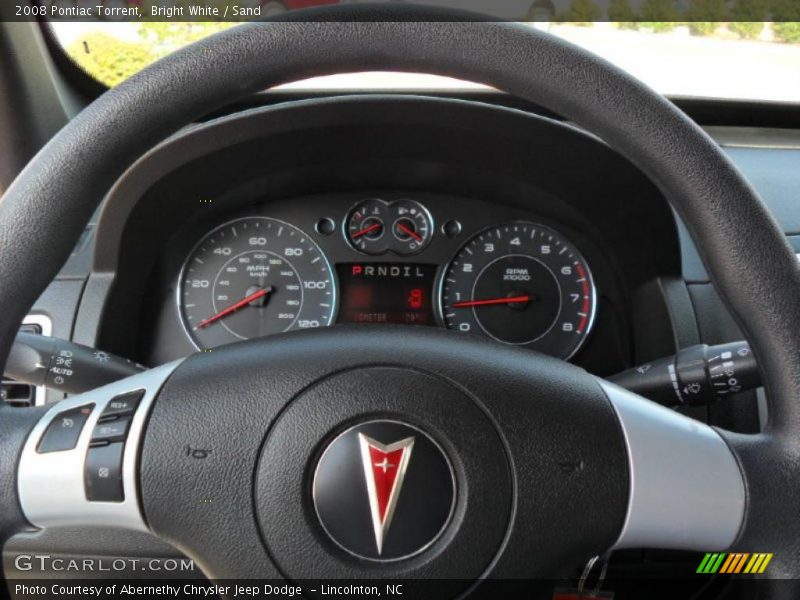 Bright White / Sand 2008 Pontiac Torrent