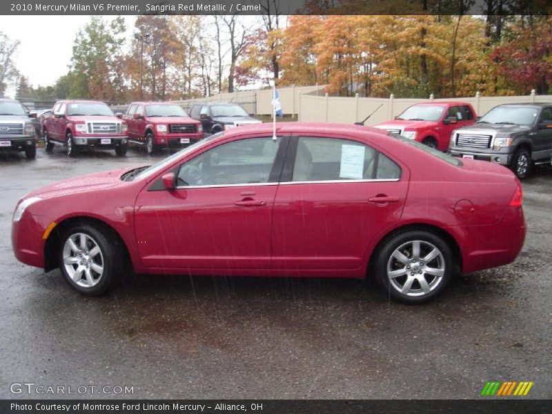 Sangria Red Metallic / Camel 2010 Mercury Milan V6 Premier