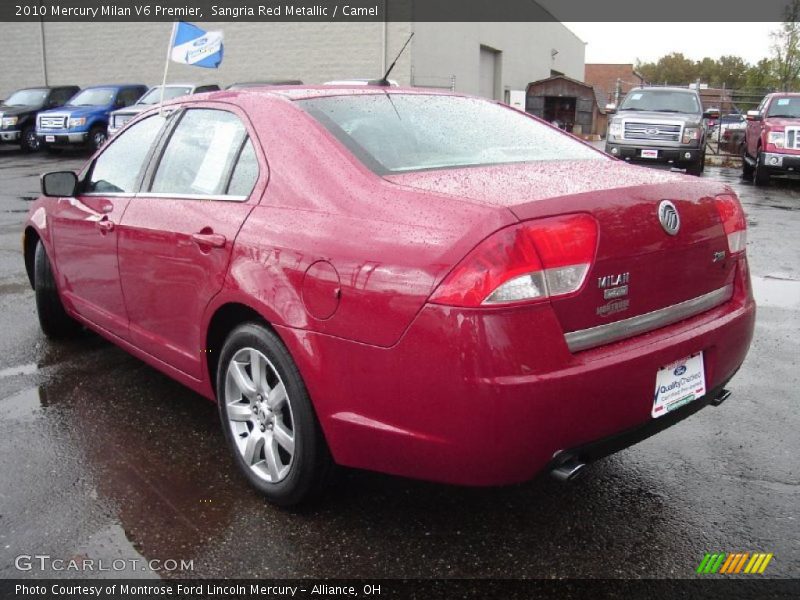 Sangria Red Metallic / Camel 2010 Mercury Milan V6 Premier
