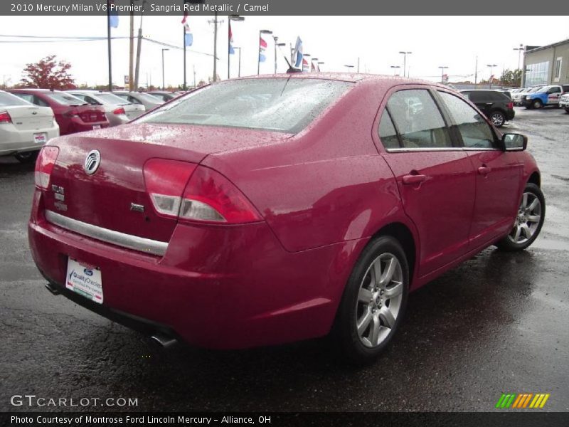 Sangria Red Metallic / Camel 2010 Mercury Milan V6 Premier
