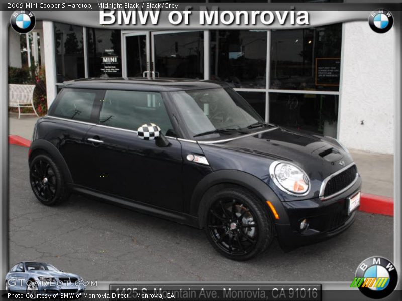 Midnight Black / Black/Grey 2009 Mini Cooper S Hardtop